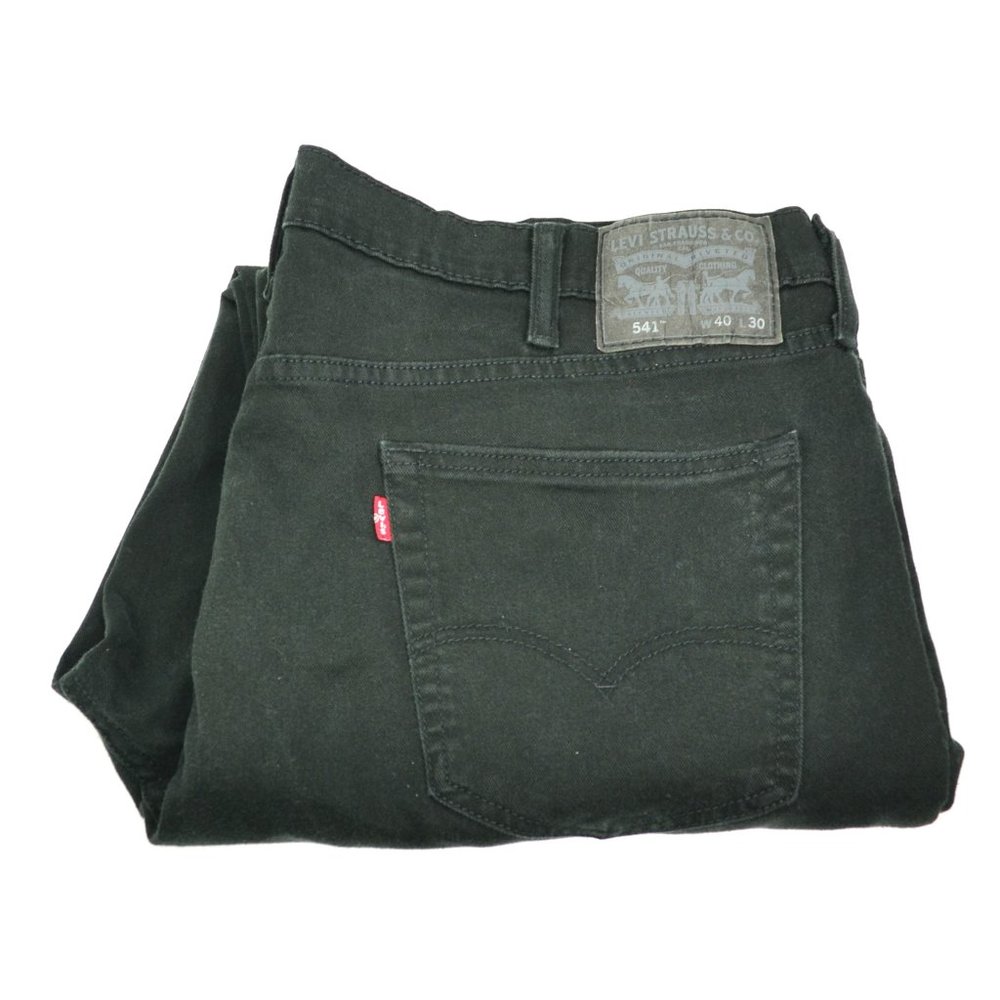 Levi's 541 Men's Size W40 L30 Black Athletic Fit Denim Jeans